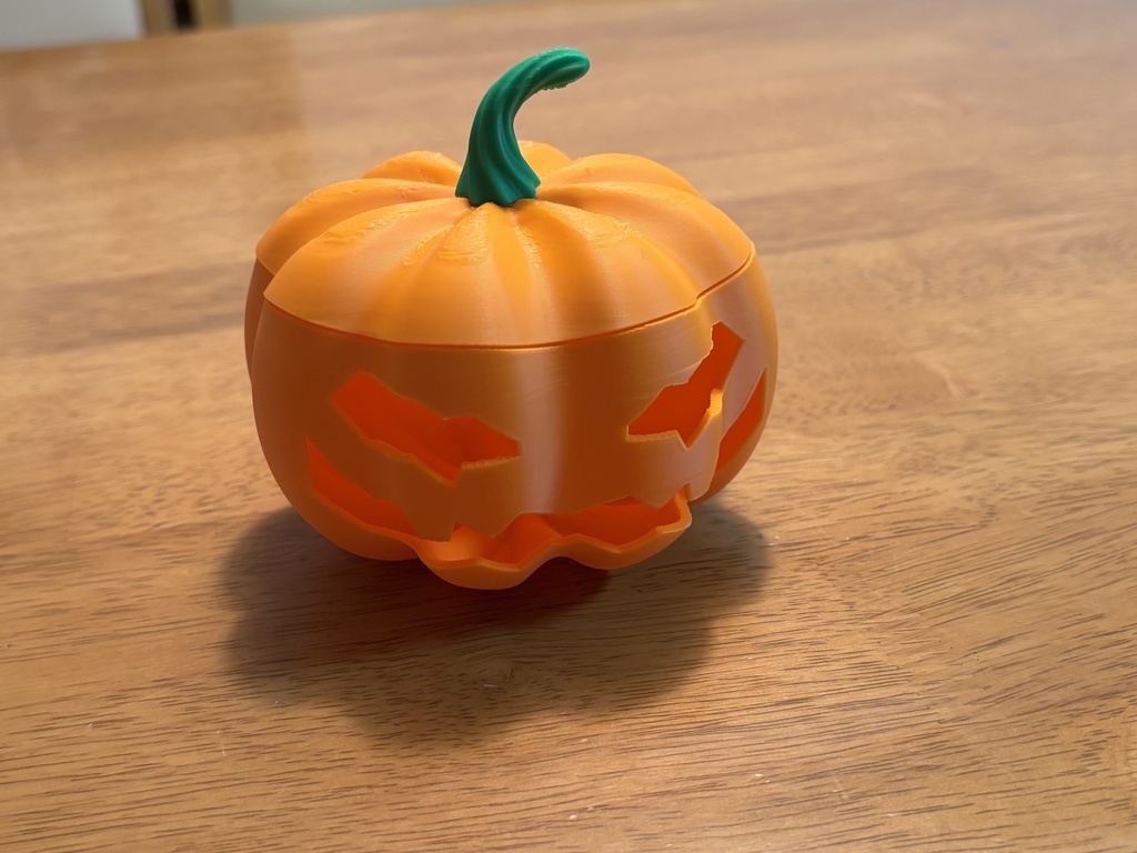 ジャックオーランタン小物入れ(ハロウィン・STL)