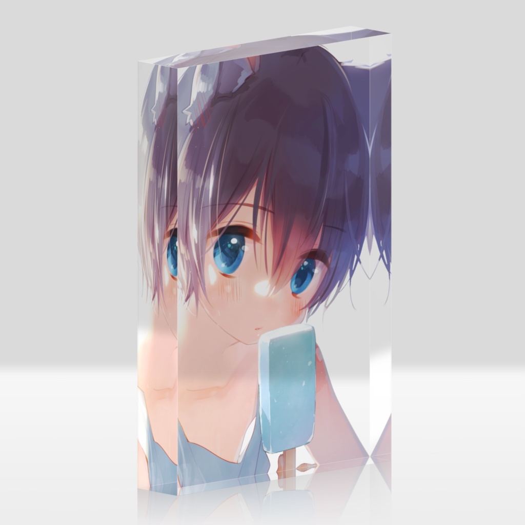 あおいくん9周年アクリルブロック