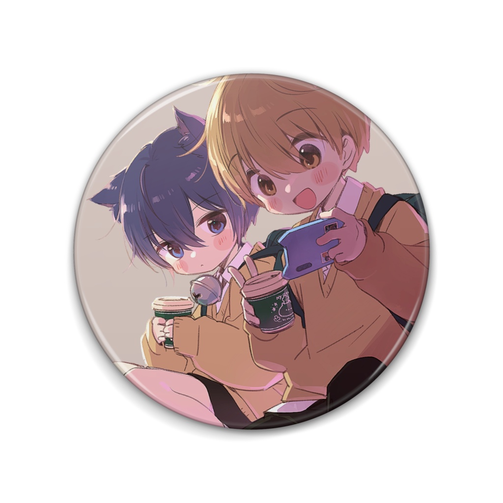 モブあお缶バッジ