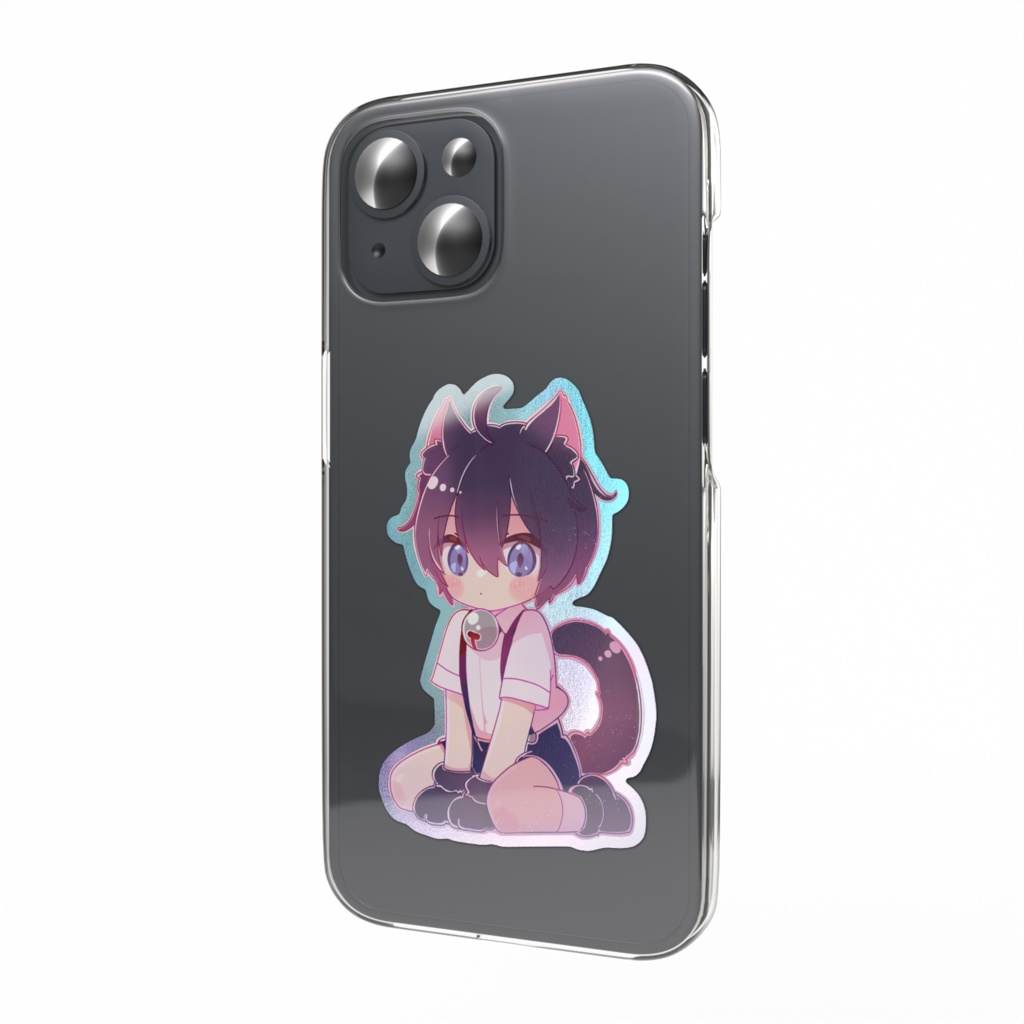 あおい君オーロラスマホステッカー