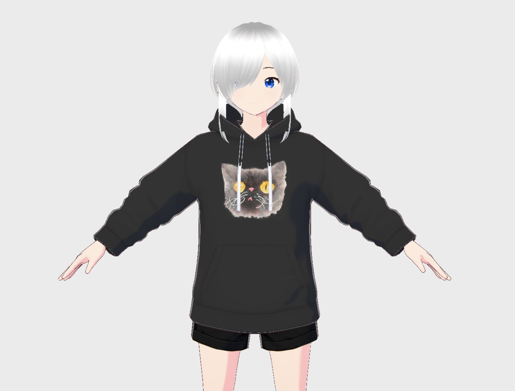 【ダサT】エキゾチックショートヘア(VRoid用衣装テクスチャ)