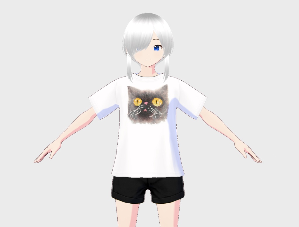 【ダサT】エキゾチックショートヘア(VRoid用衣装テクスチャ)