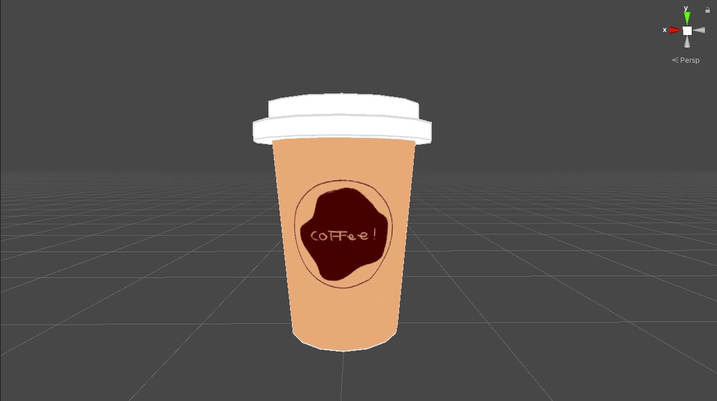 【3Dモデル】コーヒーカップ(テクスチャ5種同梱)