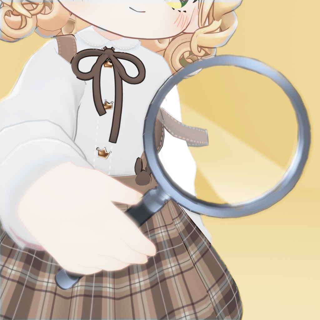 【3Dモデル】 きらきら虫眼鏡【VRC想定】