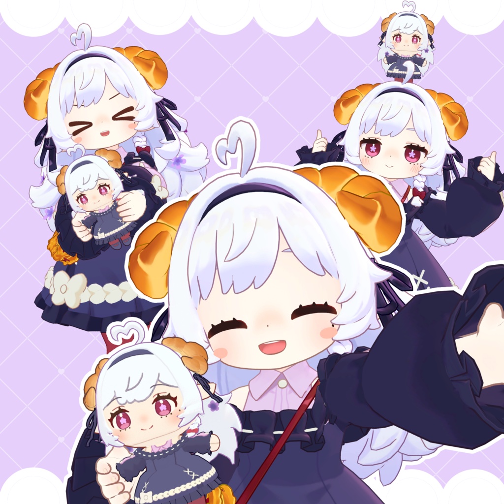 【VRChat想定】どこでもいっしょ コロネちゃんぬいぐるみ【MA対応】