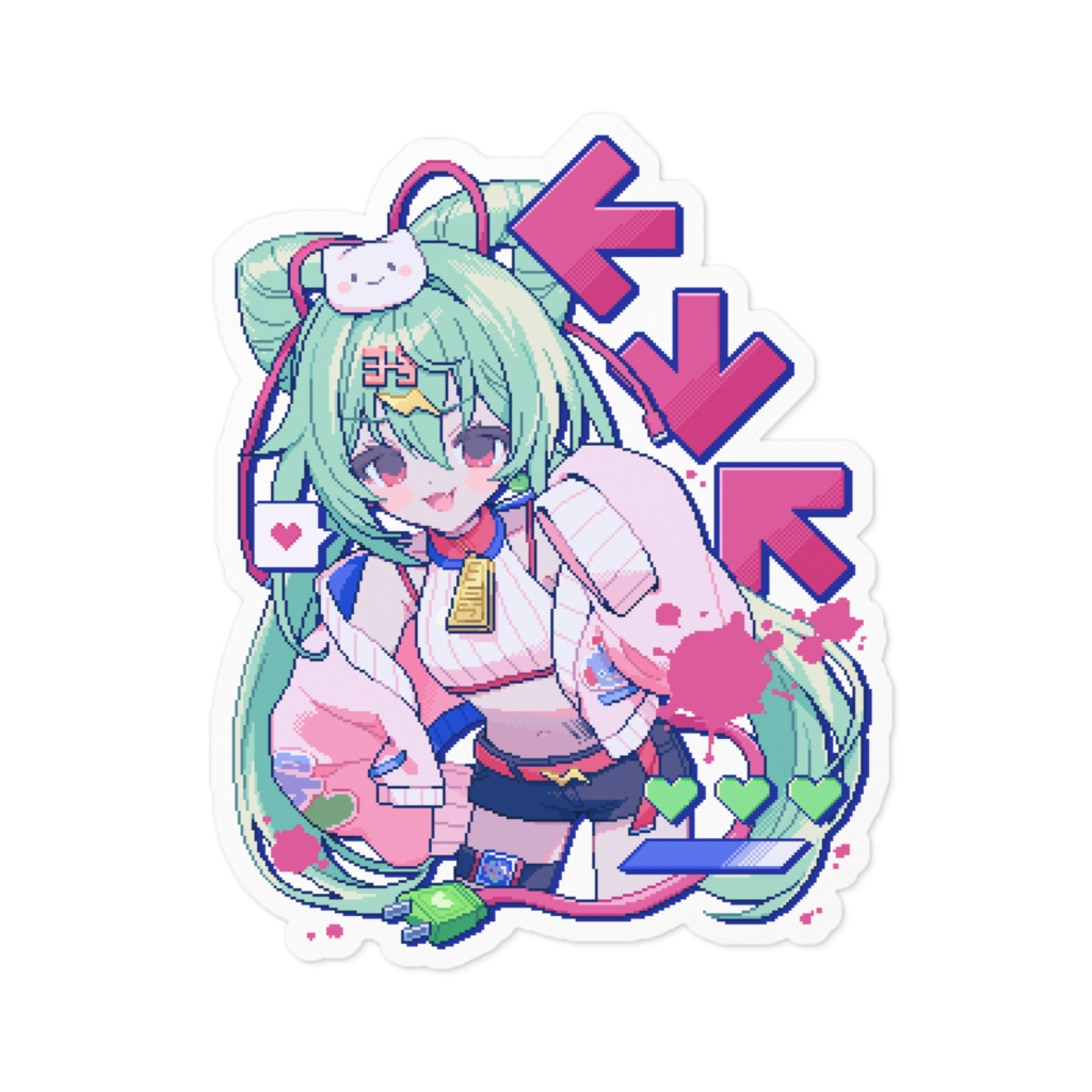 ←↓↖ステッカー