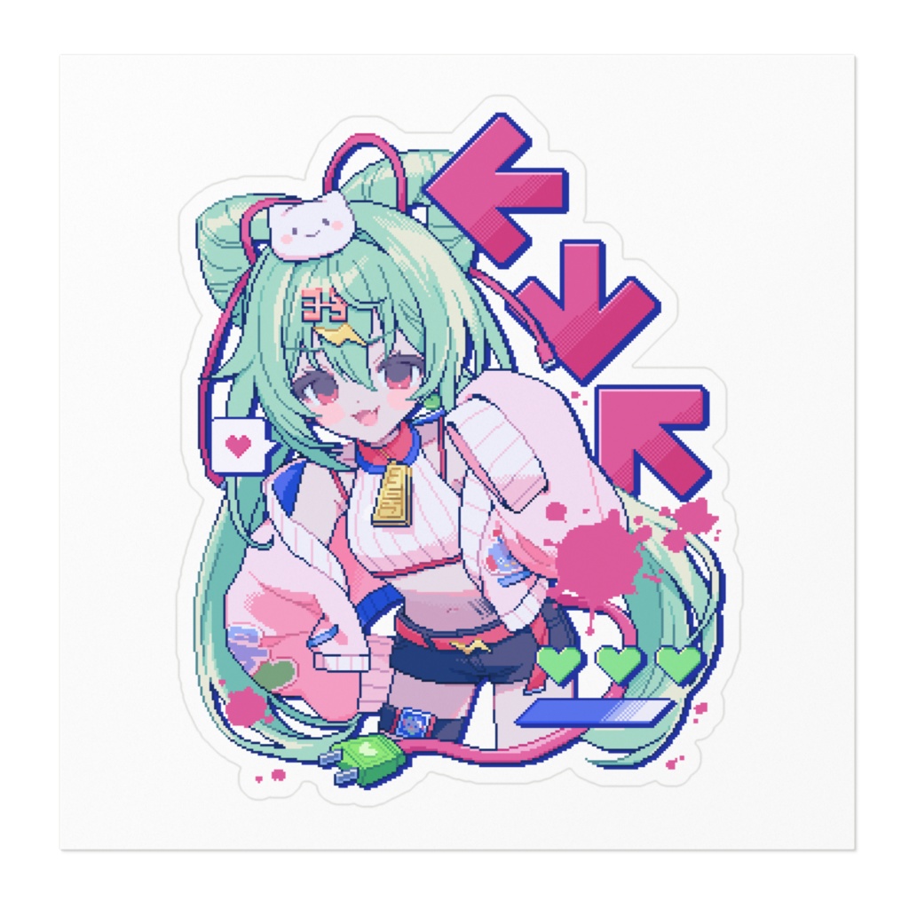 ←↓↖ステッカー