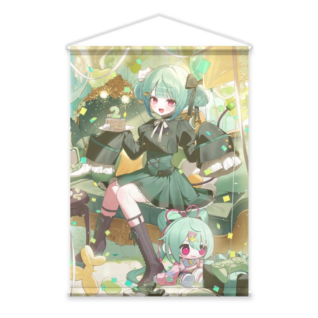 2周年でかタペストリー