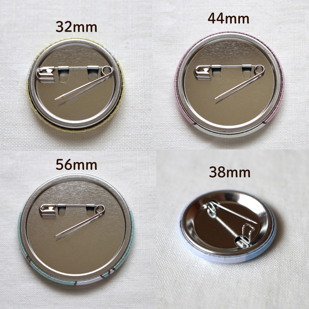 ヘルプ缶バッジ(イヤホンは補聴器です)