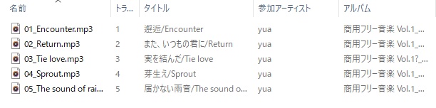 商用フリー音楽 Vol.1 切ない系BGM集