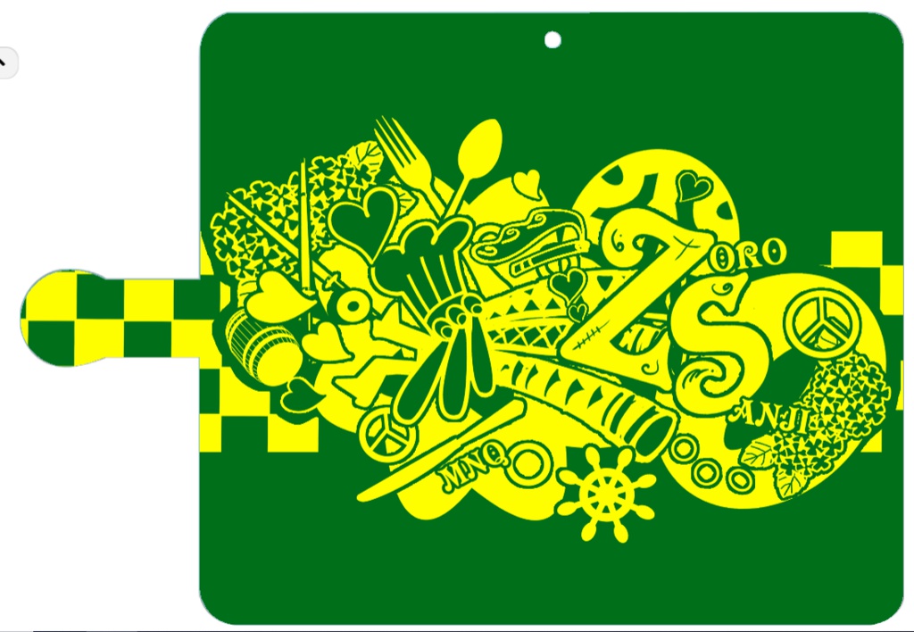 ゾロサンモチーフスマホケース手帳型for android