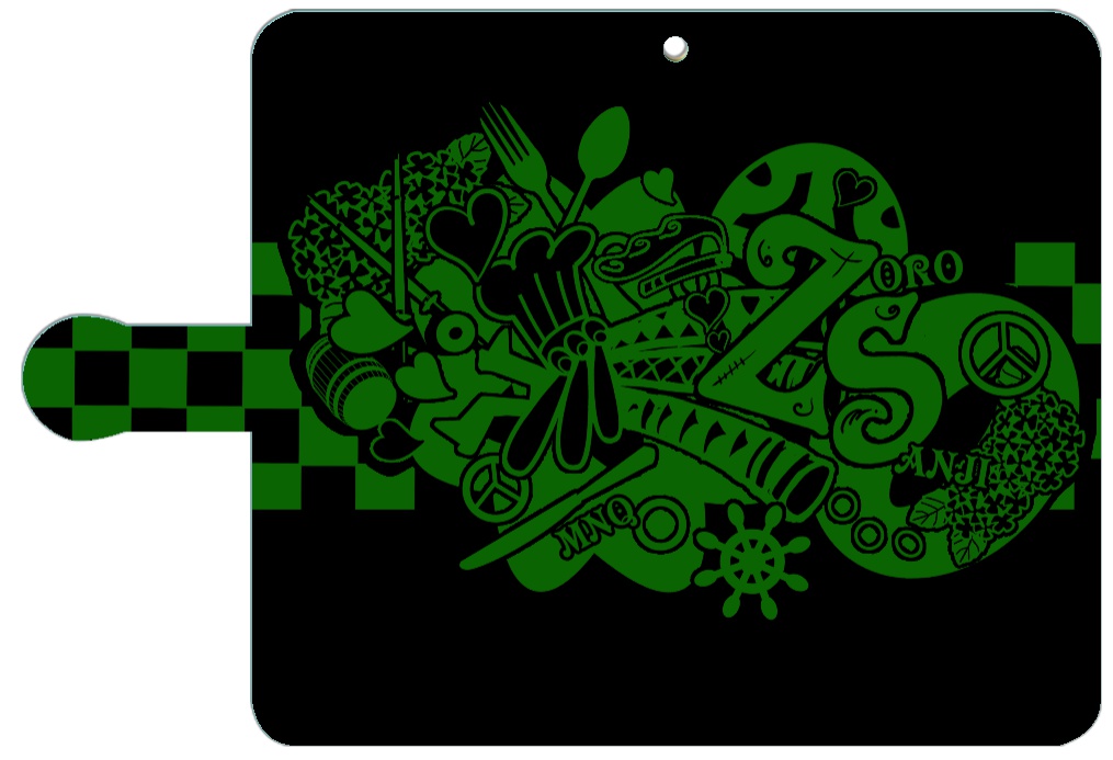 ゾロサンモチーフスマホケース手帳型for android