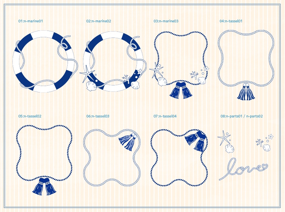 ちょこっとフレーム4-マリン a little frame4 -Marine