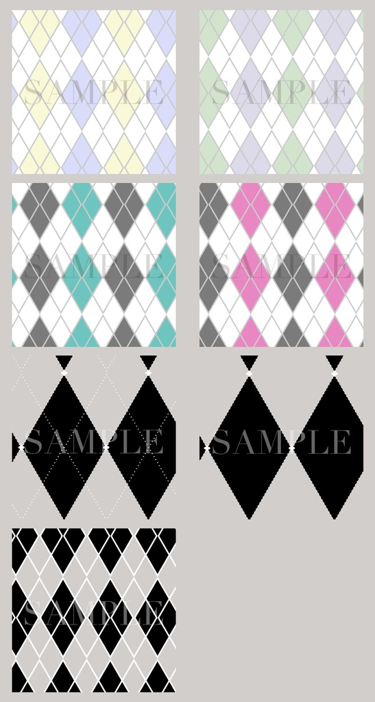 四ッ谷パターン【アーガイル・変則ドット】