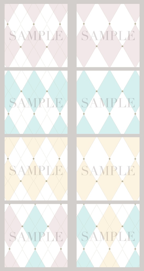 四ッ谷パターン【アーガイル・変則ドット】