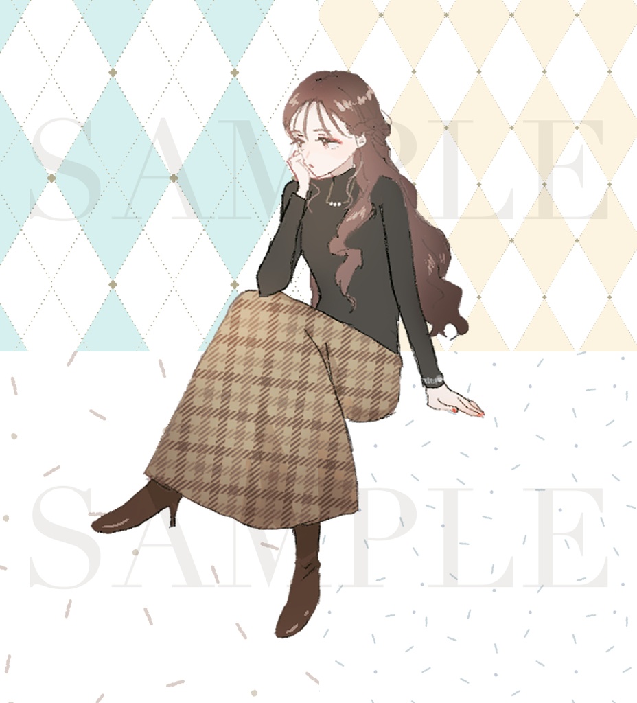 四ッ谷パターン【アーガイル・変則ドット】