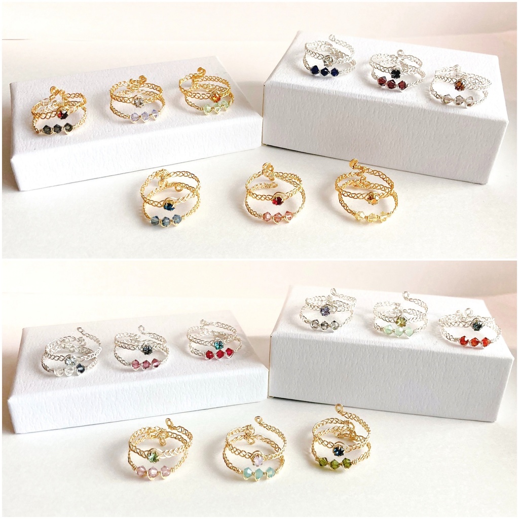 オオサカのスワロワイヤーリング