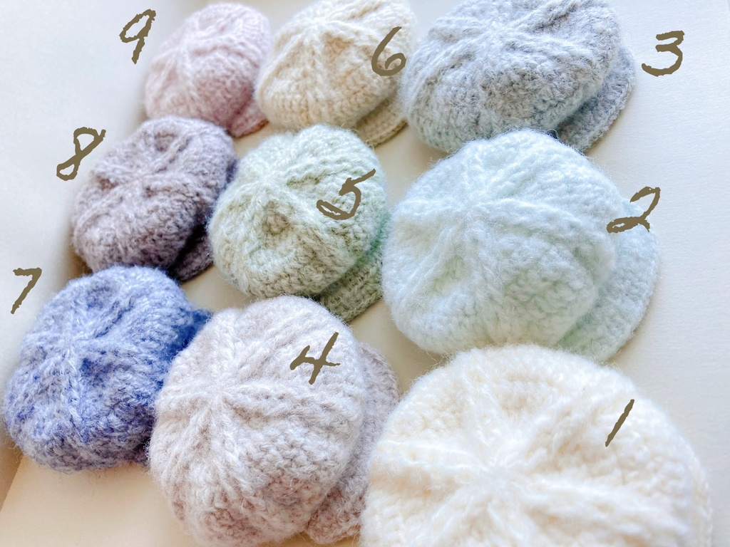 ふんわりニットキャスケット