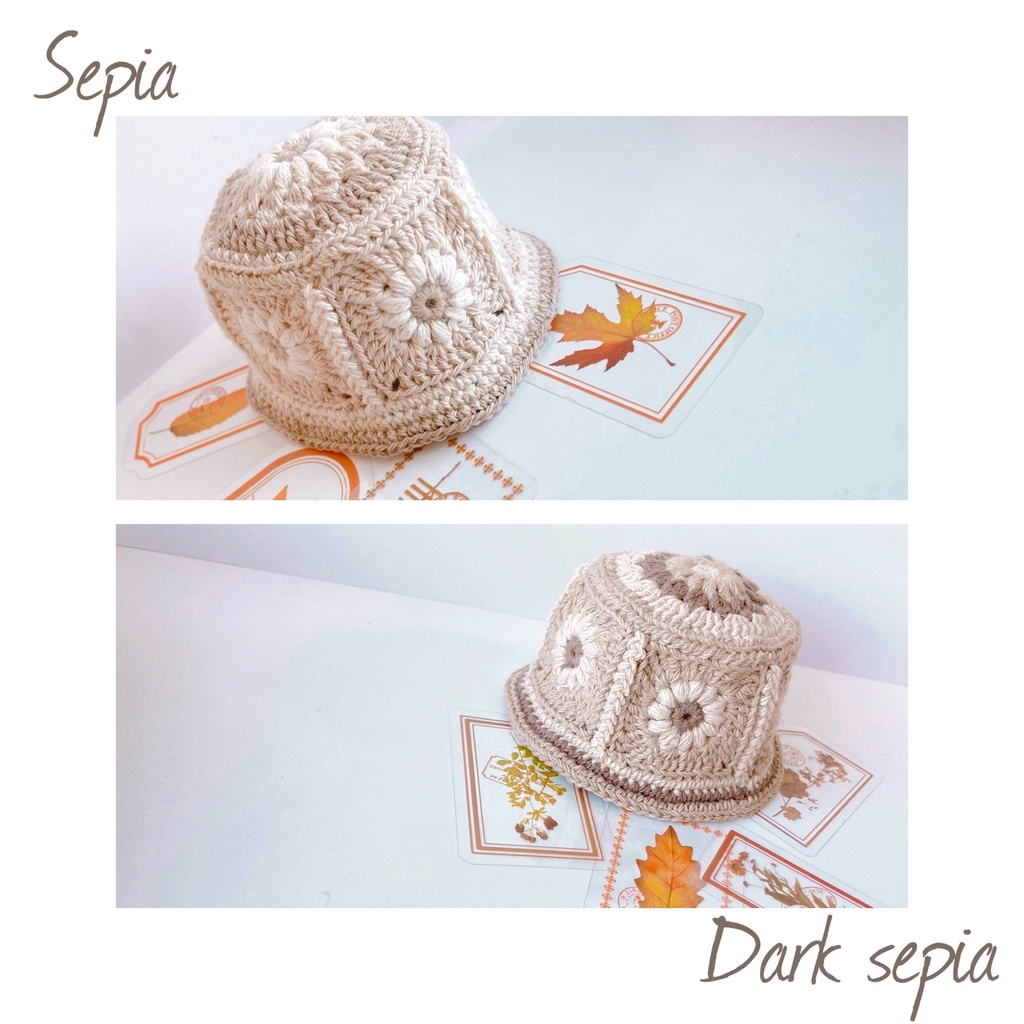 グラニーハットセピア