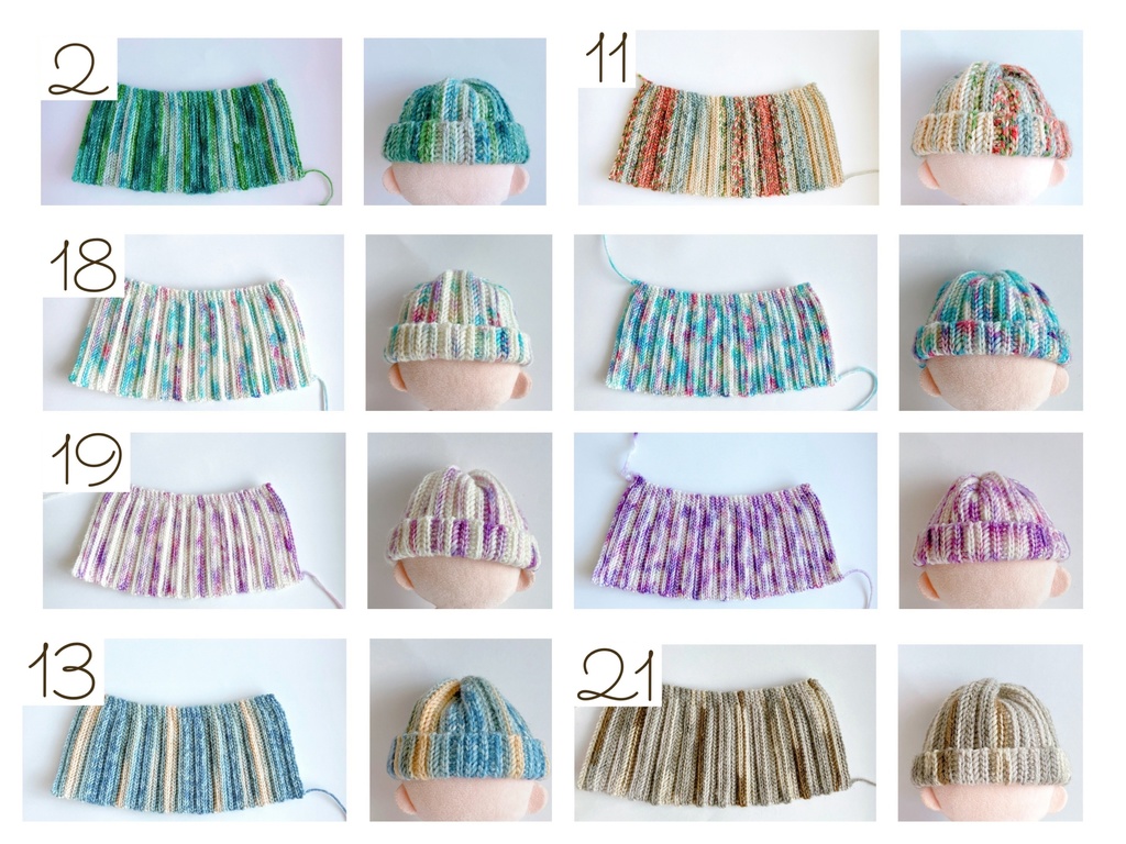 カラフルニット帽