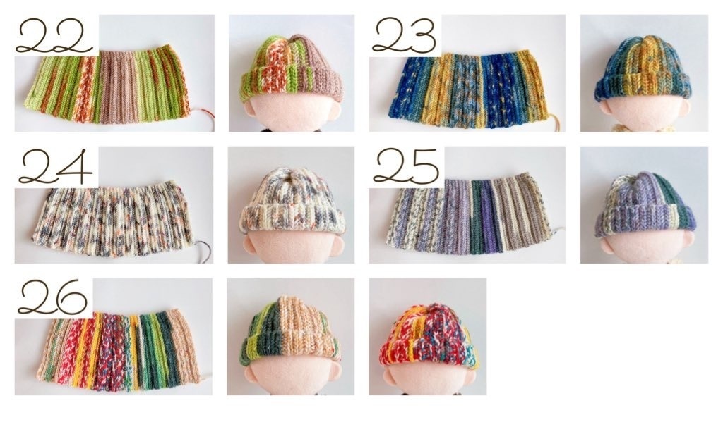カラフルニット帽