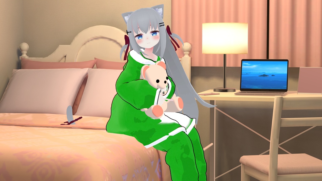 【カリン ミルク Nona まめひなた対応衣装】Rug&Bee:PajamaParka