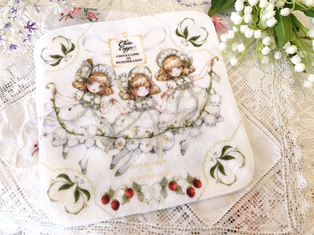 ふわふわハンドタオル★すずらんりぼんの三姉妹
