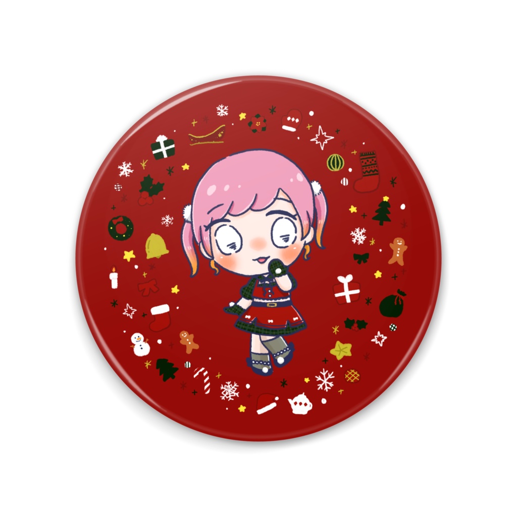 【缶ミラー】クリスマスぴょんこ2023