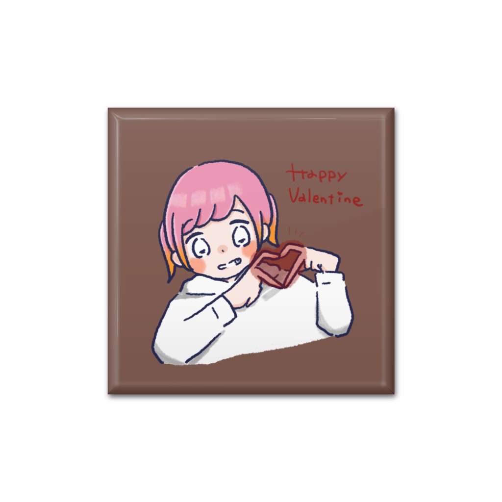 【缶バッジ】ぴょんことハート