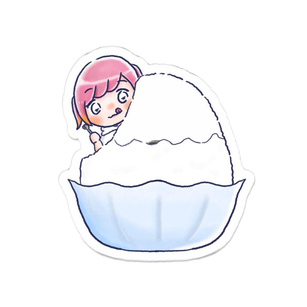 【アクリルバッジ】かきごおりぴょんこ
