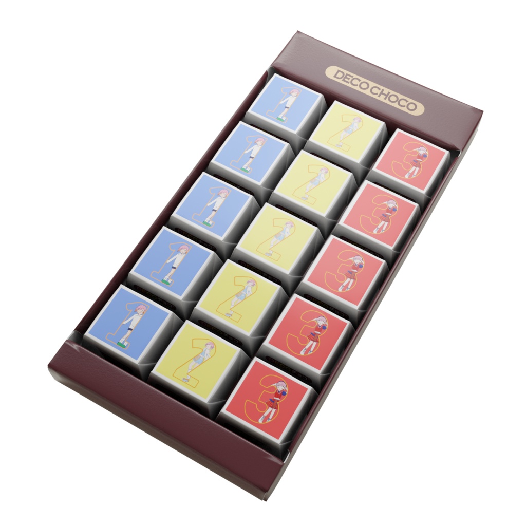 【DECOチョコ】ぴょんこと詰められ