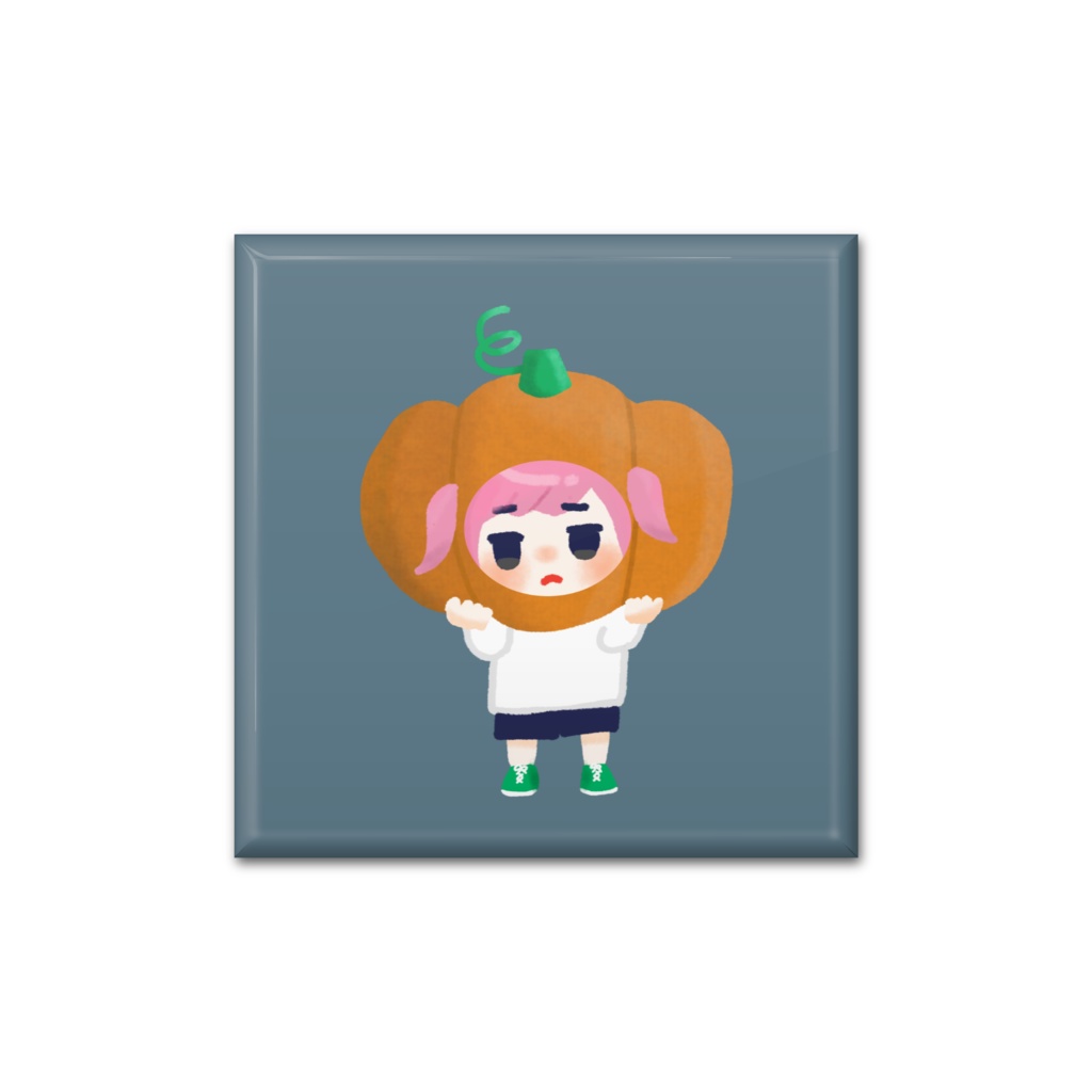 【缶バッジ】かぼちゃぴょんこ