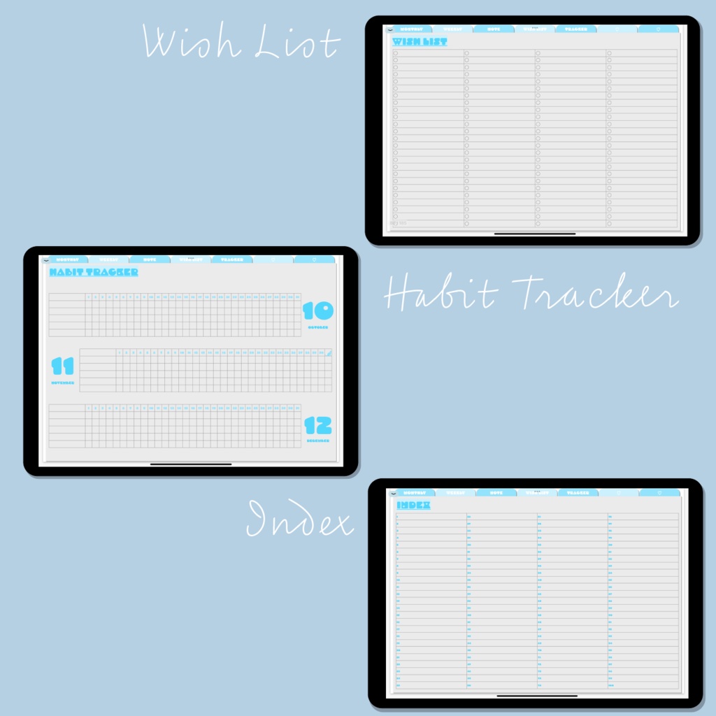 デジタルプランナー/iPad Planner-Soda-(Goodnotes5)