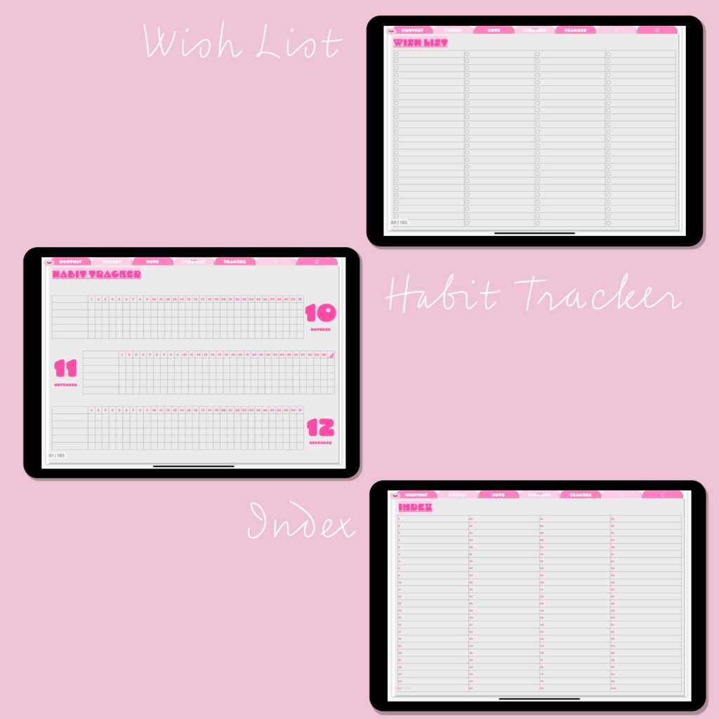 デジタルプランナー/iPad Planner-Sakura-(Goodnotes5)