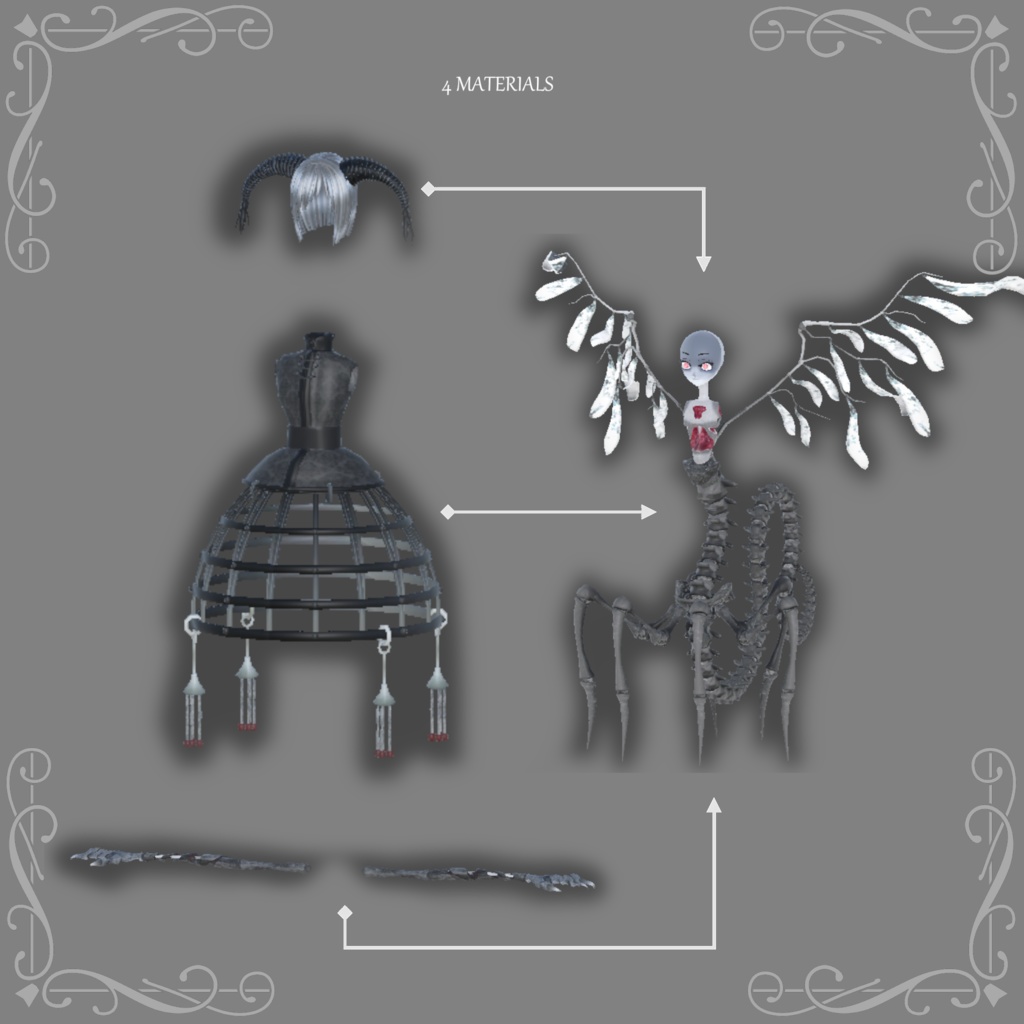 VRアバター「ゴシックドール ナラカ GOTHIC DOLL NARAKA」