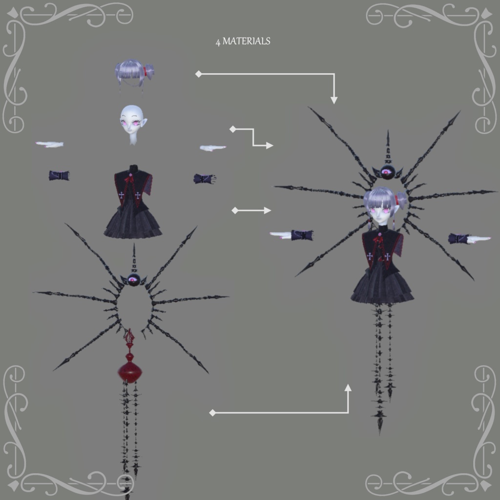 VRアバター「神骸アルラト ARLAT」