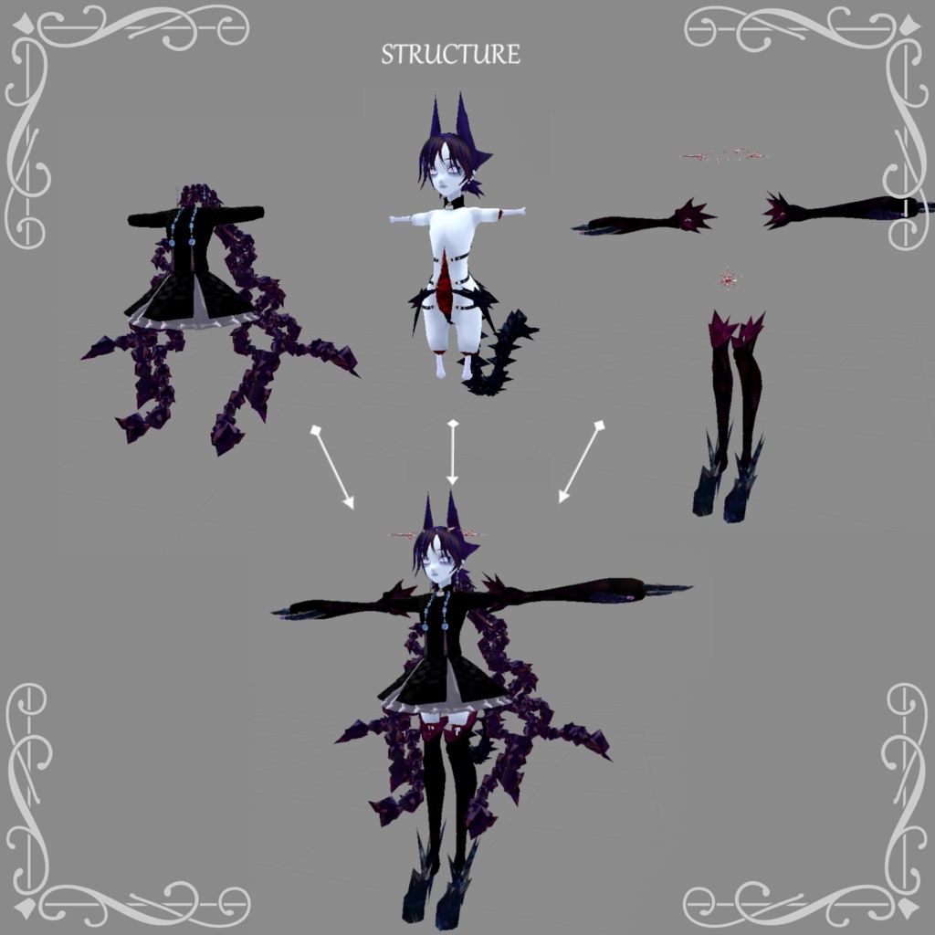 VRアバター「屍姫サナクタ Corpse Noble SANACTA」