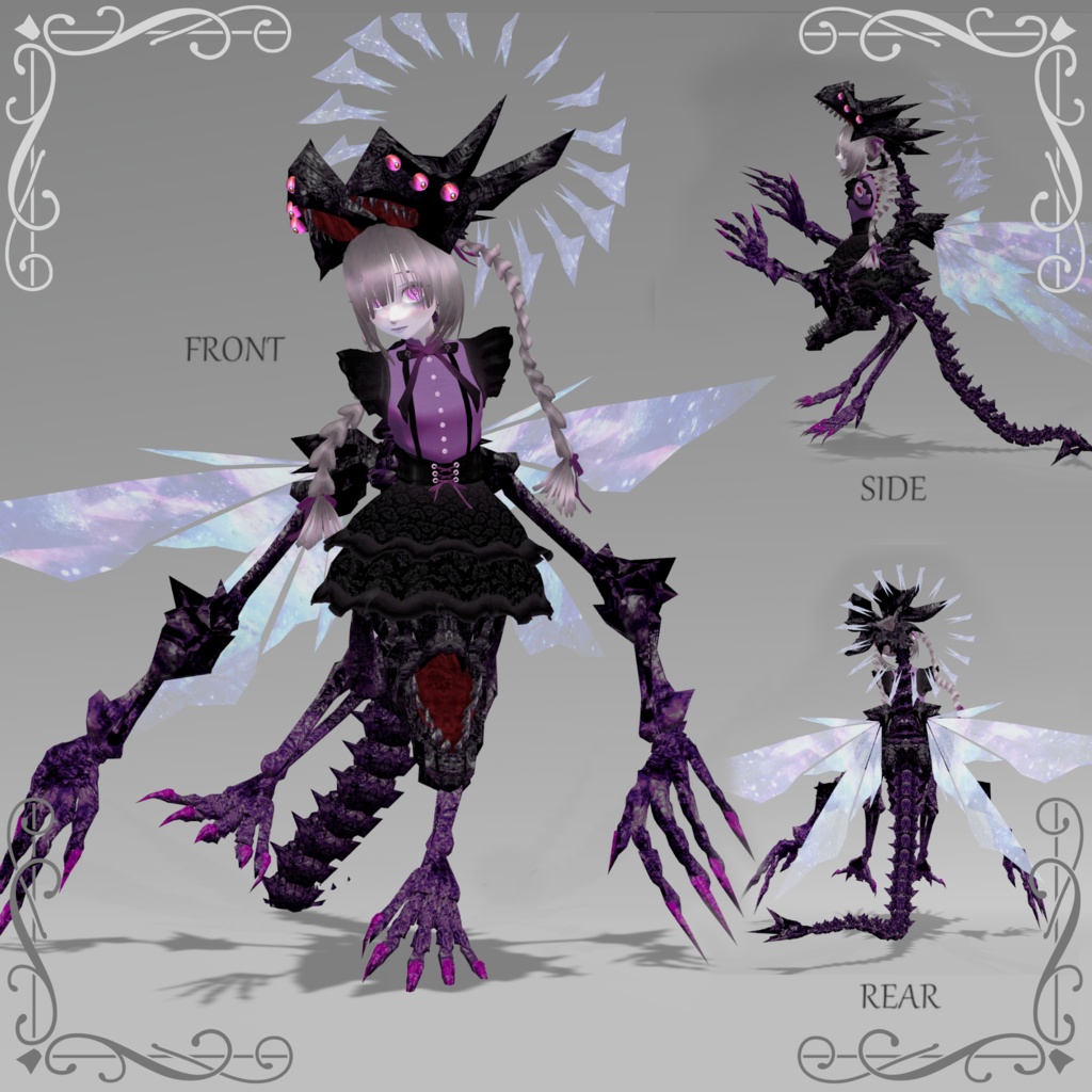 VRアバター「冥獣ユルルゥ Nether Locust YULRUE」