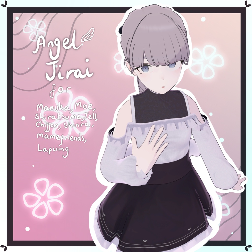 Angel Jirai Outfit for 7 avatars