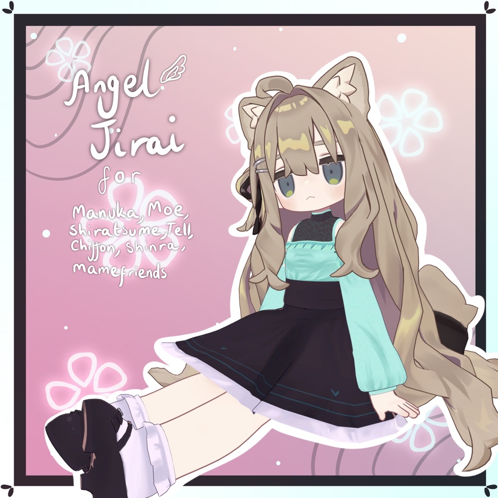 Angel Jirai Outfit for 7 avatars