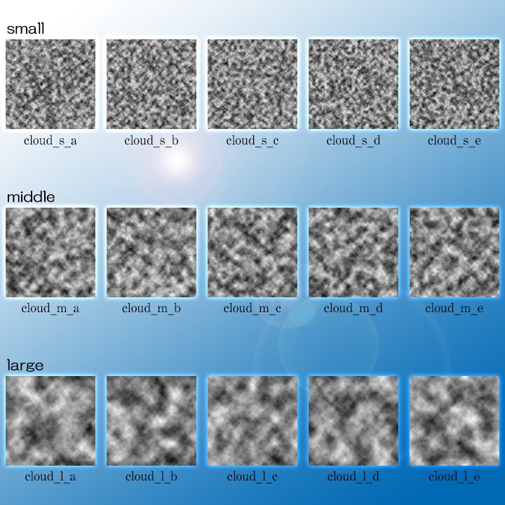 ちょっと便利な雲のテクスチャ素材（SAI編）
