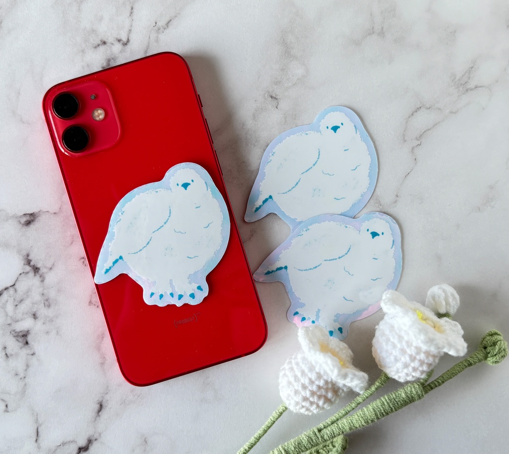 ライチョウ オーロラステッカー