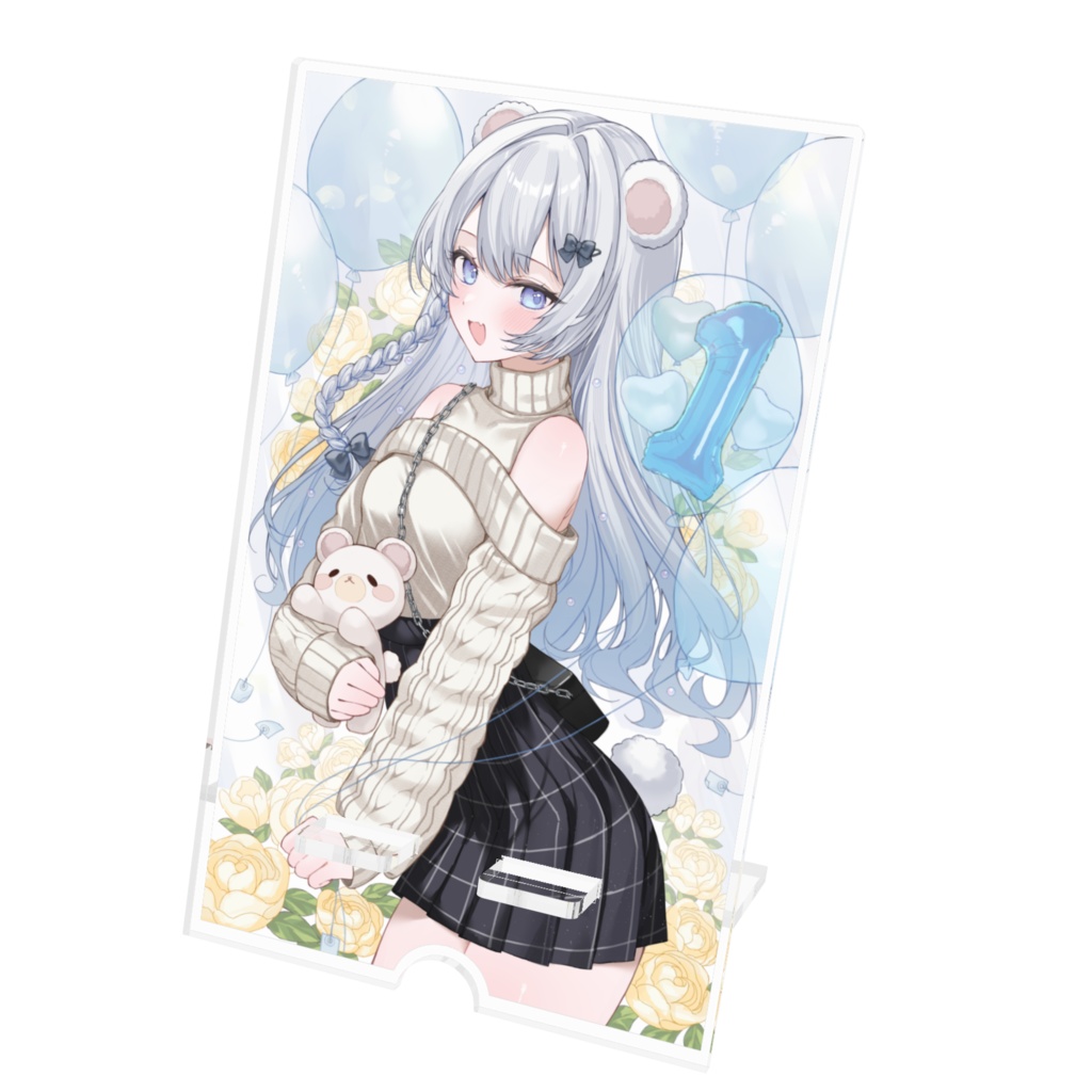 熊乃海心 アクリルスマホスタンド