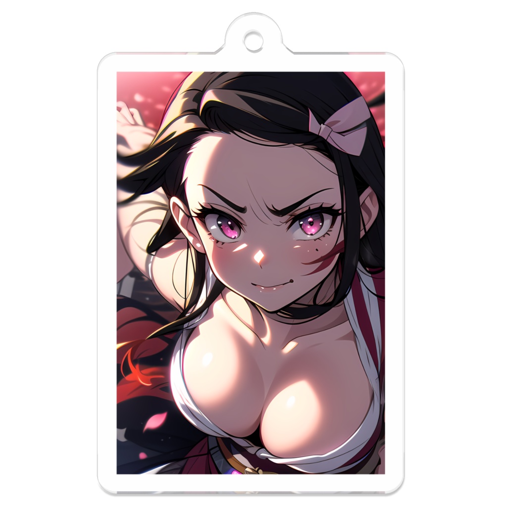 鬼滅の刃 禰豆子 アクリルキーホルダー 50×50(mm)
