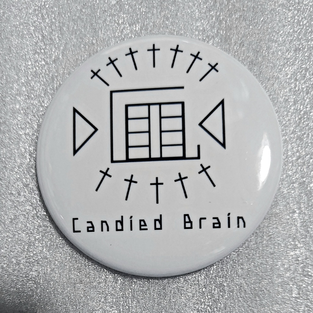 Candied Brain ロゴ缶バッジ
