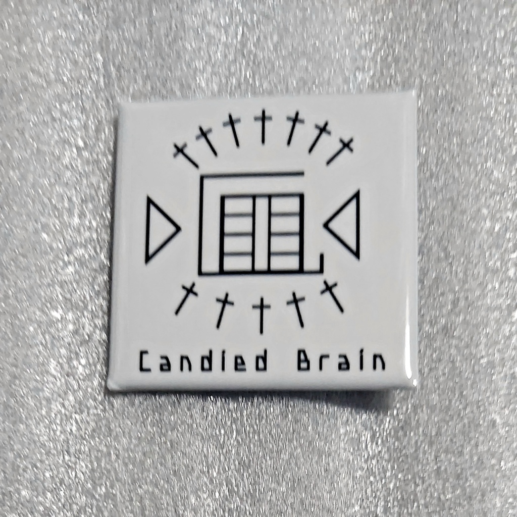 Candied Brain ロゴ缶バッジ