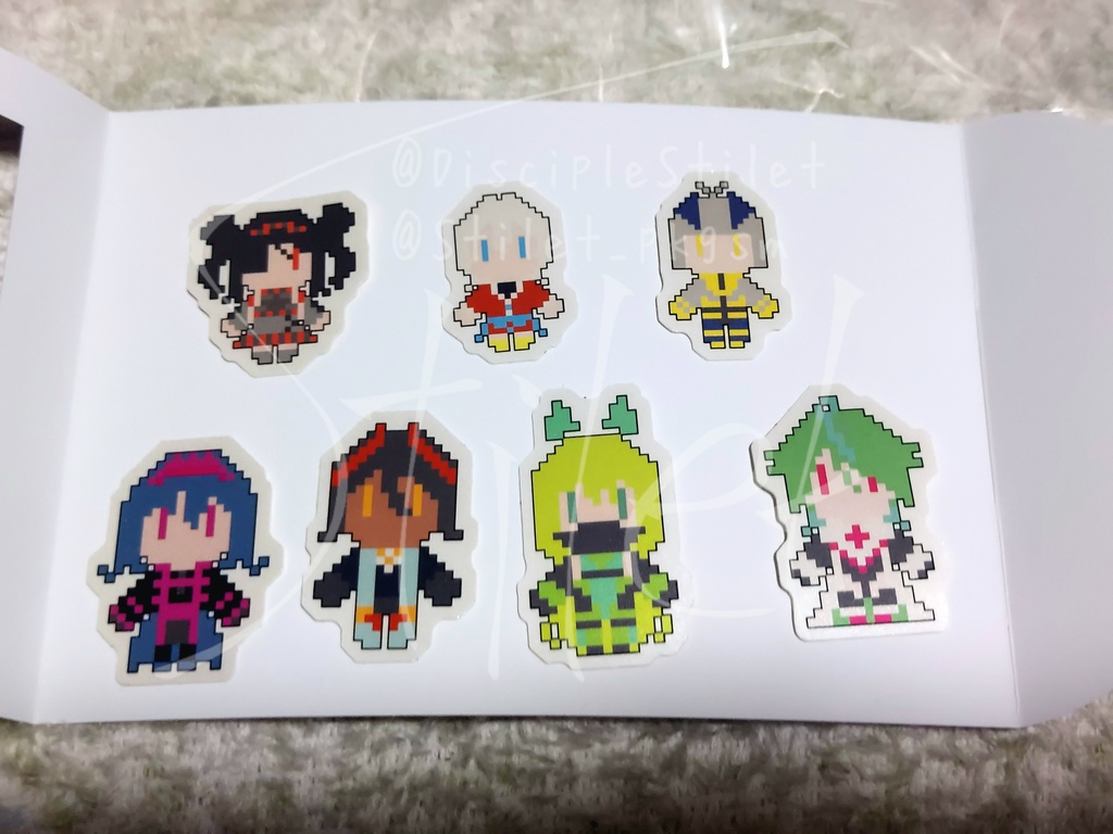 未来軍ドット絵フレークシール