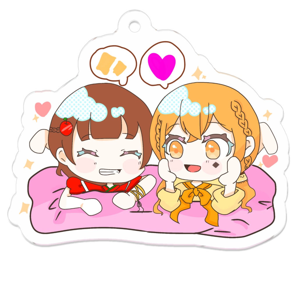 ぷとぅんごおはなしキーホルダー🍮🍎‪