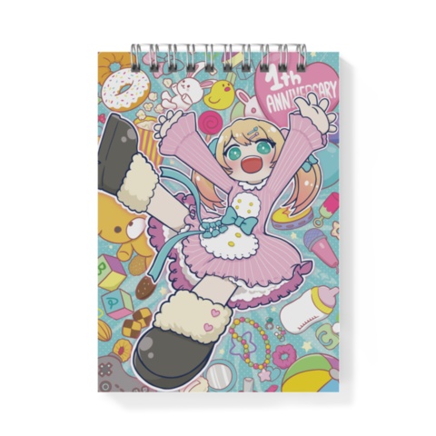 桃使なななメモ帳(ピンク、水色)