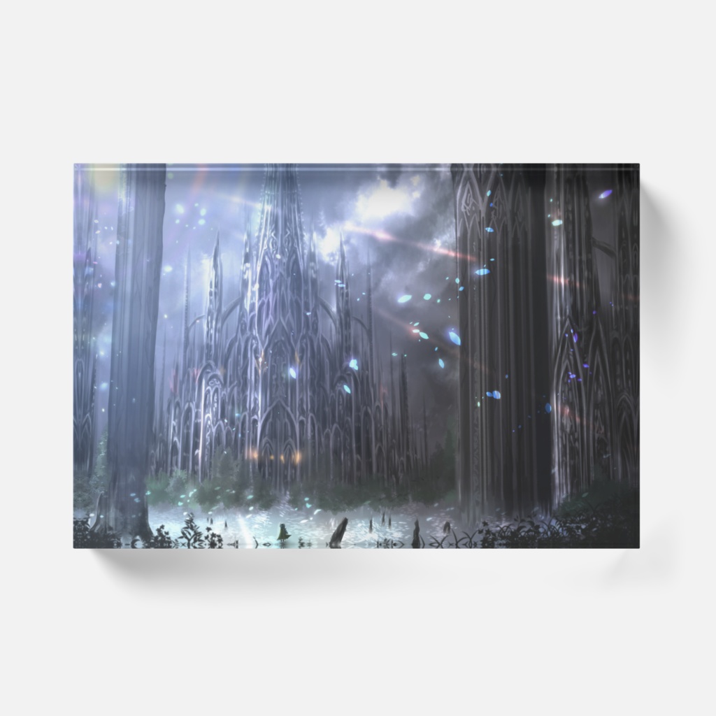 アクリルブロック 天支の列柱